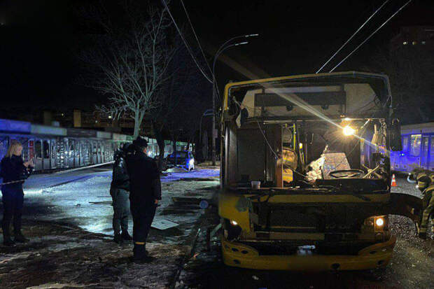 В Киеве произошел взрыв в пассажирском автобусе