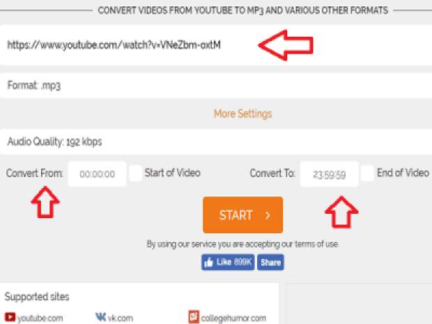 конвертировать YouTube-к mp3-онлайн-помощью-onlinevideoconverter
