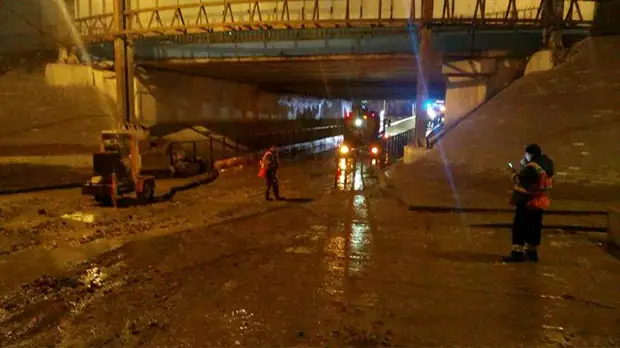 Ликвидировано подтопление в тоннеле на МКАД в районе Бирюлево Восточное