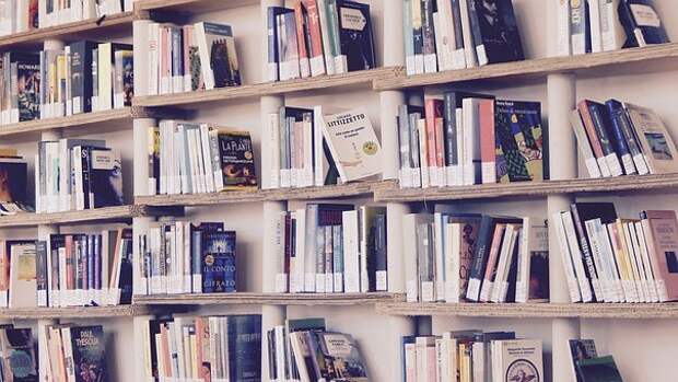 Книги, Библиотека, Читать, Полки, Полка