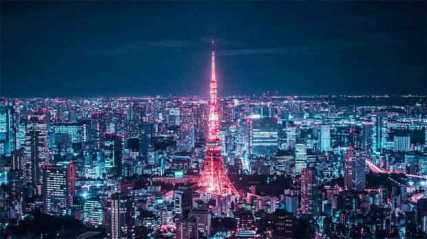 Город огней: потрясающие снимки ночного Токио с высоты небоскребов