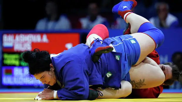 Самбистка Балашова заняла третье место в категории свыше 80 кг на ЕИ-2019