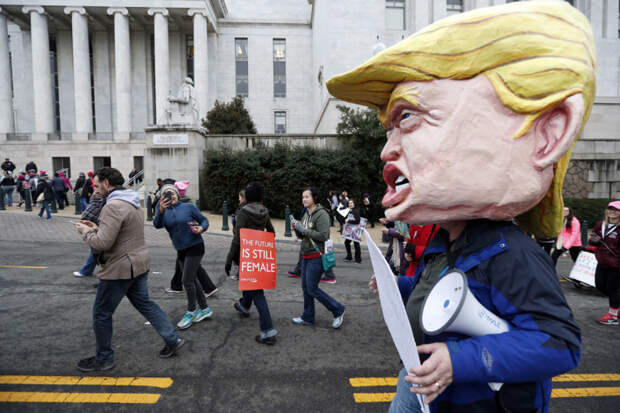 15. Вашингтон Трамп, демонстрация, протестные настроения, сша, феминизм