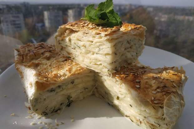 Пирог из лаваша с сыром и зеленью Лаваш, Пирог, Рецепт, Еда, Кулинария, Длиннопост, Пирог с сыром