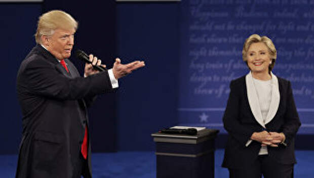 Дональд Трамп и Хиллари Клинтон. Октябрь 2016