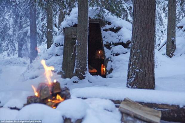 Отель Kolarbyn Eco-Lodge. Возможность пожить в маленьких уютных домиках посреди шведского леса
