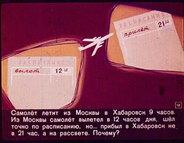 Диафильм вместо учебника по географии