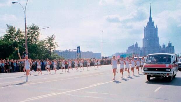 Эстафета Олимпийского огня в Москве, 1980 год