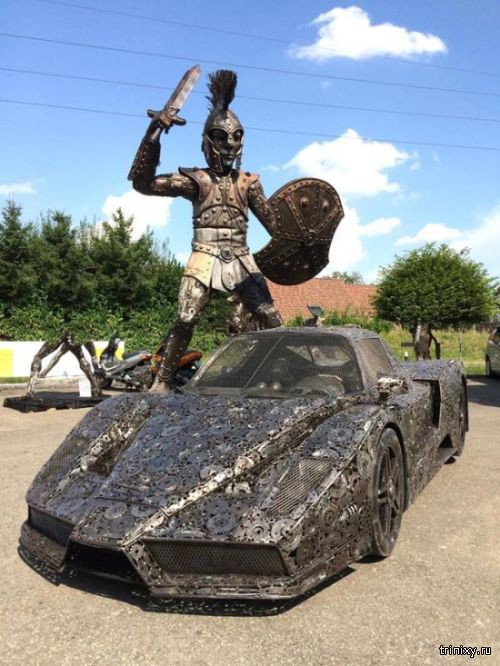 Автомобиль из металлолома (8 фото) Автомобиль из металлолома (8 фото)