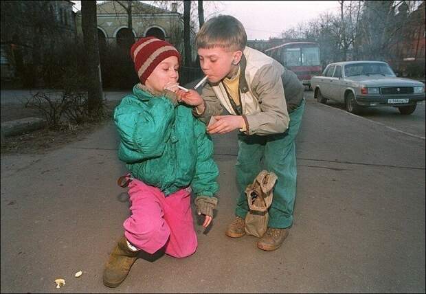 Беспризорные дети в Санкт-Петербурге, 13 апреля 1995 год