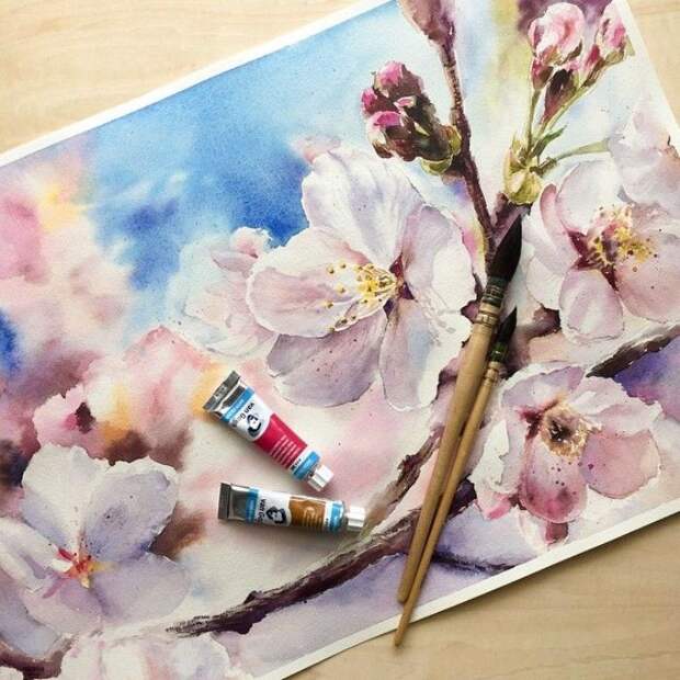 Весенне настроение. Автор: Лена Дегтяренко.