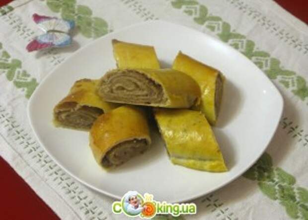 Рулетики с орехами 