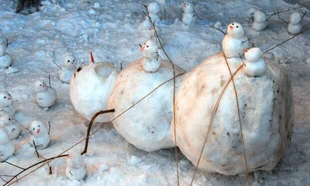Снеговики, снежные бабы и не только (72 фото)