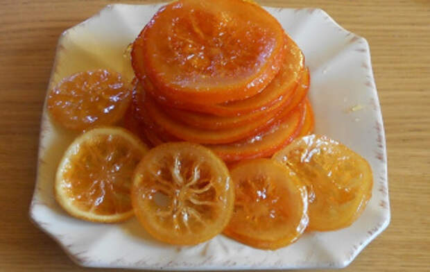 Цукаты из апельсина и лимона