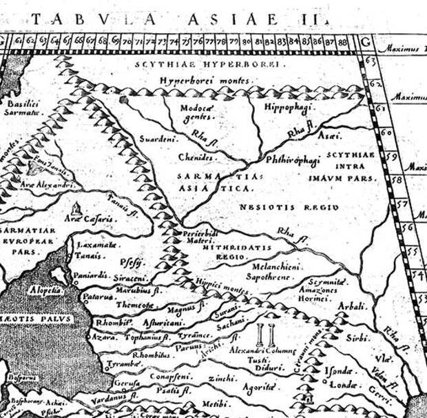 Рис. 2.4. Фрагмент карты Galignani Padua.