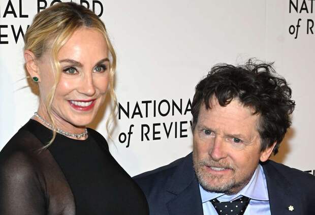 Майкл Джей Фокс с Трэйси Поллан