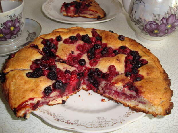 Монтефрио - пирог с ягодами рецепт с фото 