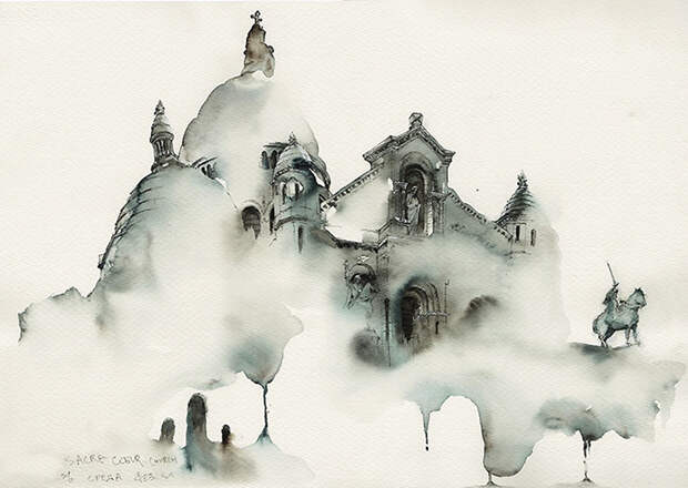 Korean Artist Watercolors Cities She Visits