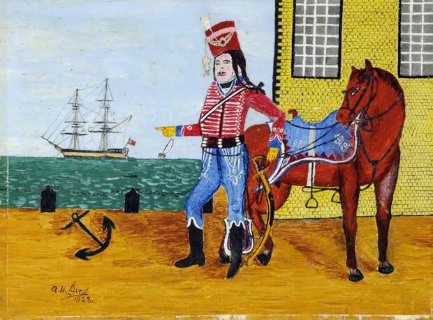 Royal Guernsey Militia Soldier with Horse Royal Guernsey Militia Soldier with Horse