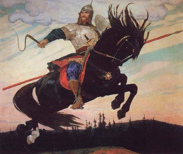 Картина В. Васнецова «Богатырский скок»