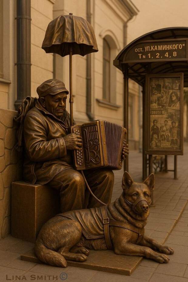 Туляки предлагают сделать скульптуру в память о погибшем дедушке с баяном