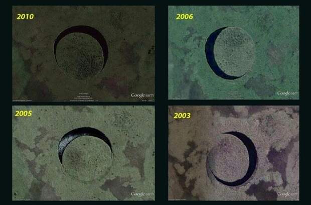 Загадочный круг в болотах Аргентины аргентина, болото, загадочный, круг