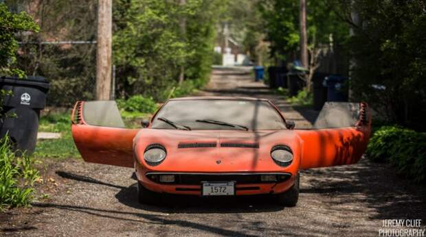 Lamborghini Miura - семейная реликвия провела 28 лет в сарае Miura, lamborghini, находка, олдтаймер