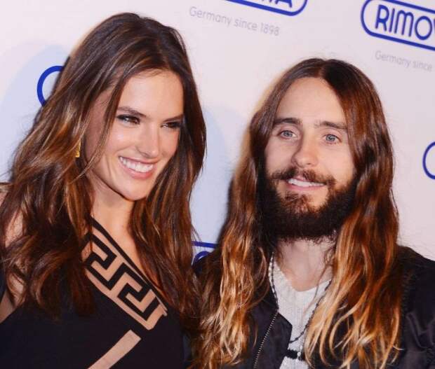 Alessandra Ambrosio and Jared Leto TIE And Dye