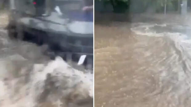 По колено в воде: центр и запад Москвы затопило после мощного ливня