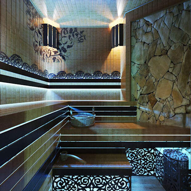 Сауна в стиле SPA салона: Спа, бани, сауны в . Автор – Студия дизайна Interior Design IDEAS