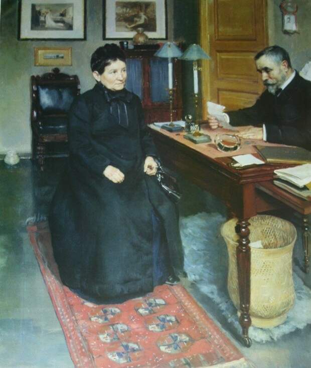 Просительница 1880-е Омский музей изобразительных искусств.