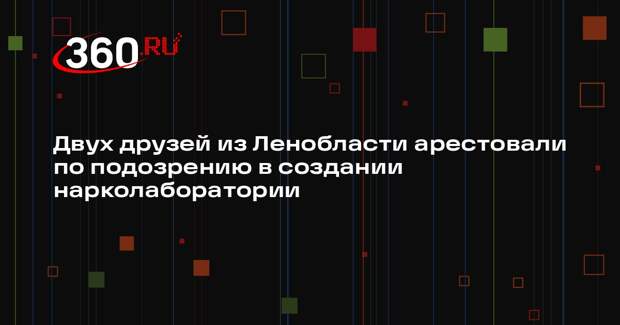 Двух друзей из Ленобласти арестовали по подозрению в создании нарколаборатории