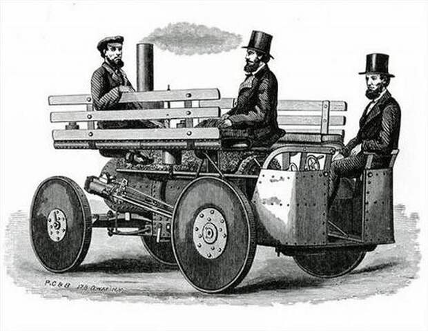авто, паровой двигатель