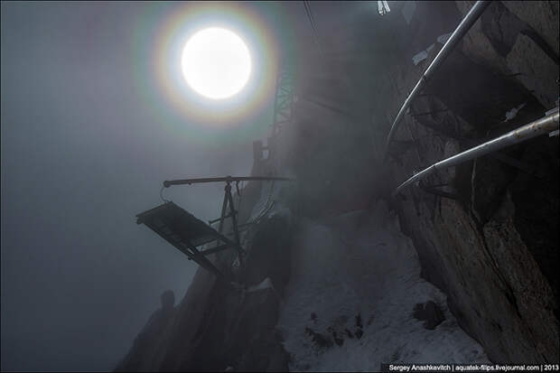 Путешествие на Вершину Aiguille Du Midi 3842 метра над уровнем моря