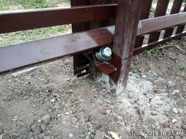 Самодельные откатные ворота