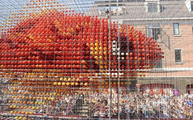 Скульптуры из цветов flowersculptures 9 Грандиозные скульптуры из цветов в голландском Зюндерте