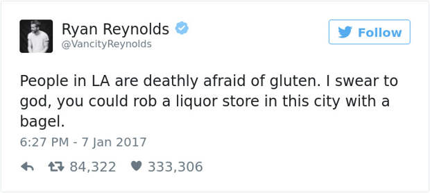 Funny Ryan Reynolds Tweets