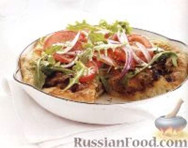 Фото к рецепту: Пицца с мясным фаршем