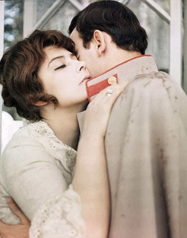 Василий Лановой на съёмках "Анны Карениной", 1966 год
