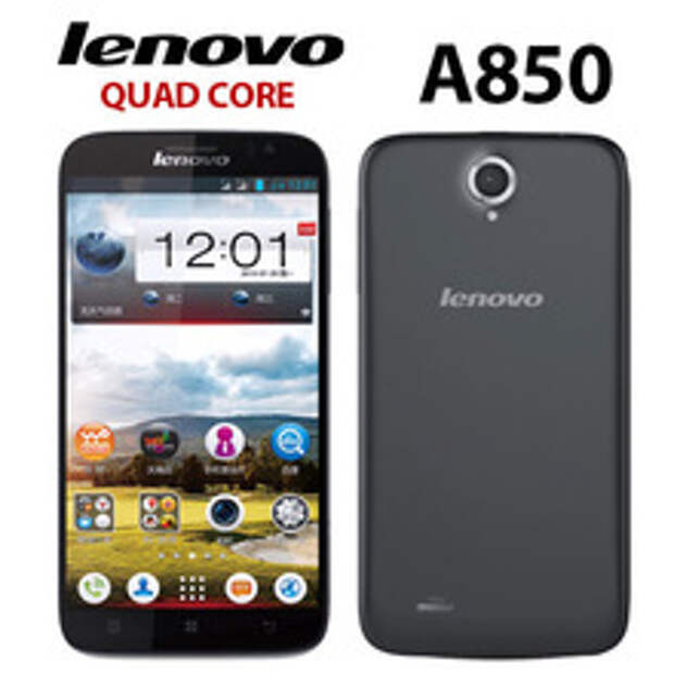 Lenovo A850 5.5 inch IPS 960*540 px MT6582 quad core mobile phone 1Gb ram + 4Gb ROM 5MP camera Android 4.2 Cell phone GPS