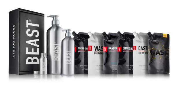 Beast Brands' Eco-Friendly Reusable Grooming Bottles