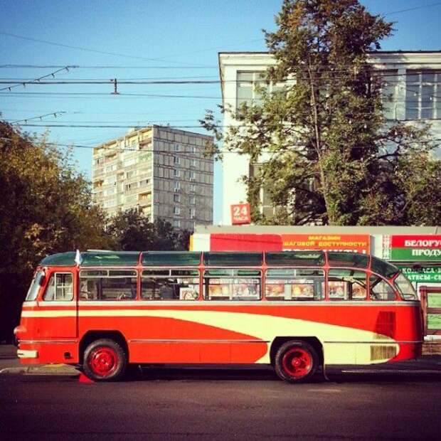 Парад ретроавтобусов в Москве интересности, парад, ретро, события