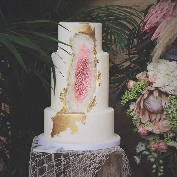 Geode Wedding Cake