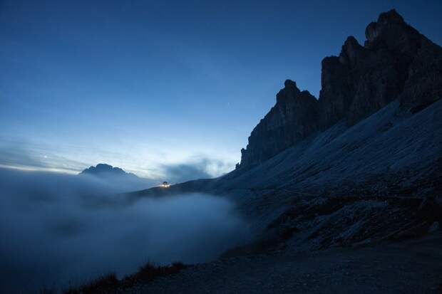 Фото горного массива Тре-Чиме-ди-Лаваредо (2 999 м), Италия горы, красиво, небо, облака, природа, творчество, фото, фотограф
