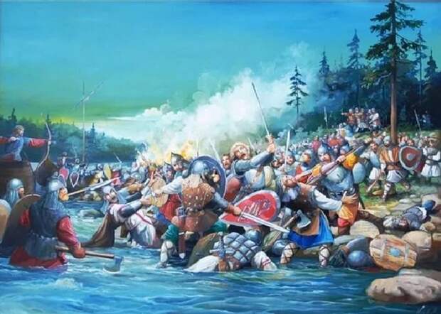 Битва на Неве 15 июля 1240 года./ Фото: kremlion.ru