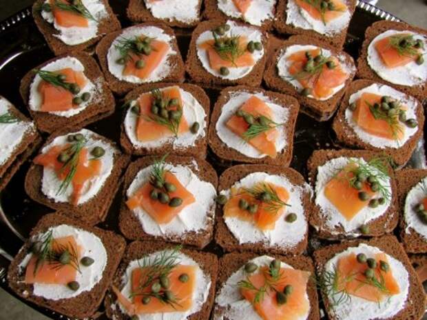 salmon and capers