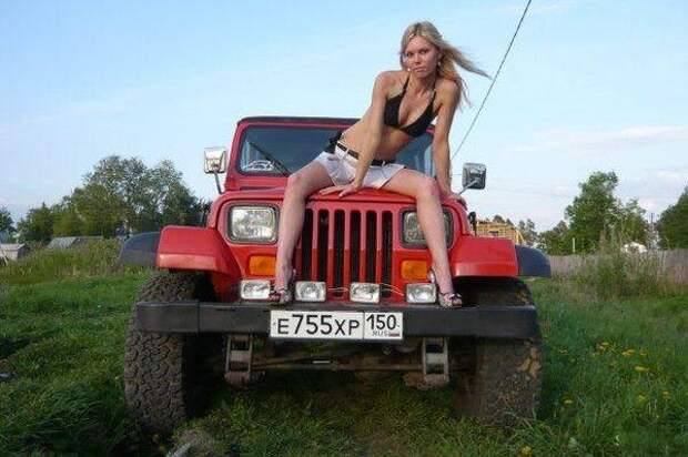 Авто девушки из России (55 фото) 