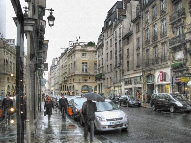 Дождливые будни Парижа