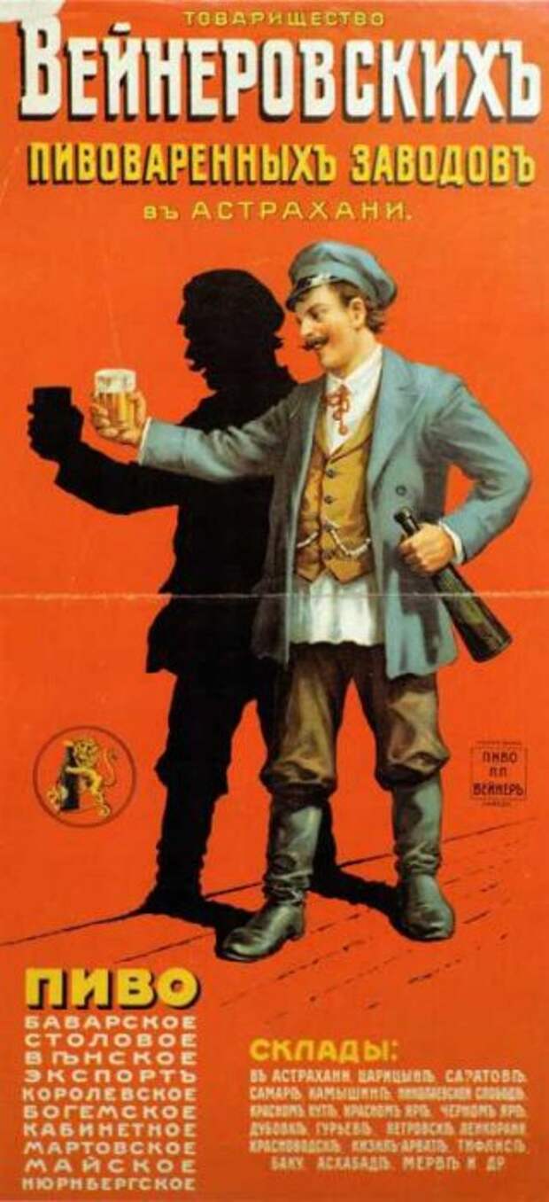 Реклама пива, которой завлекали наших прадедов пиво, реклама