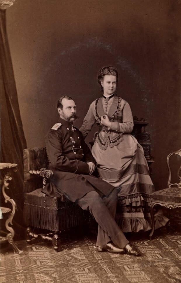 Александр II и великая княгиня Мария Александровна.1873. 